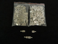 100 PK 14-16 GAUGE UNINSULATED QUICK DISCONNECT FEMALE MALE .250 50 PCS EACH