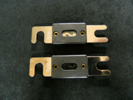 2 PACK 100 AMP ANL FUSE FUSES GOLD PLATED INLINE WAFER HIGH QUALITY HOLDER