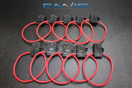 (10) 10 GAUGE ATC FUSE HOLDERS IN-LINE AWG WIRE COPPER 12V BLADE WATERPROOF EE