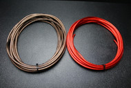8 GAUGE AWG WIRE 5 FT RED 5FT BLACK SHINY CABLE POWER GROUND AUTOMOTIVE STRANDED PRIMARY BATTERY PW