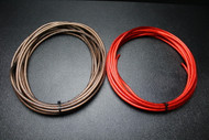 8 GAUGE AWG WIRE 25 FT RED 25FT BLACK SHINY CABLE POWER GROUND AUTOMOTIVE STRANDED PRIMARY BATTERY PW