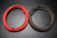 8 GAUGE AWG WIRE 10 FT RED 10FT BLACK FLEX SUPER FLEXIBLE CABLE POWER GROUND AUTOMOTIVE STRANDED PRIMARY PS