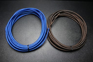 8 GAUGE AWG WIRE 5 FT BLUE 5FT BLACK FLEX SUPER FLEXIBLE CABLE POWER GROUND AUTOMOTIVE STRANDED PRIMARY PS