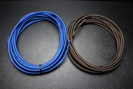 8 GAUGE AWG WIRE 25 FT BLUE 25FT BLACK FLEX SUPER FLEXIBLE CABLE POWER GROUND AUTOMOTIVE STRANDED PRIMARY PS