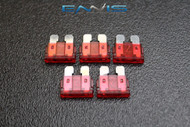 5 PACK ATC 10 AMP FUSES ATO FUSE BLADE STYLE CAR BOAT AUTOMOTIVE AUTO ATC10