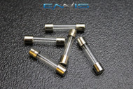 5 PK 40 AMP AGC FUSE FUSES NICKEL PLATED GLASS FAST BLOW 1 3/16x1/4 INLINE AGC40