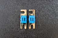 2 PK 60 AMP MINI ANL FUSES NICKEL PLATED INLINE AFC AFS BLADE AUTO CAR MANL60