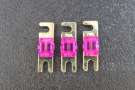 3 PK 70 AMP MINI ANL FUSES NICKEL PLATED INLINE AFC AFS BLADE AUTO CAR MANL70