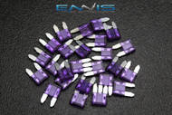 100 PACK ATM 3 AMP FUSES MINI FUSE BLADE STYLE CAR BOAT AUTOMOTIVE AUTO ATM3