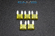 5 PACK ATM 20 AMP FUSES MINI FUSE BLADE STYLE CAR BOAT AUTOMOTIVE AUTO ATM20