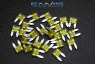 100 PACK ATM 20 AMP FUSES MINI FUSE BLADE STYLE CAR BOAT AUTOMOTIVE AUTO ATM20