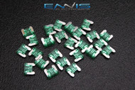 25 PACK ATM LOW PROFILE 30 AMP FUSE FUSES BLADE CIRCUIT 2 LEG MICRO ATMLP30