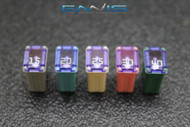 5 PCS 1 EACH VARIETY 15 20 25 30 40 AMP MICRO FML TIME DELAY FEMALE FUSE USA COOPER BUSSMAN