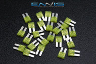 25 PK ATR 20 AMP FUSE FUSES BLADE CIRCUIT EATON BUSSMANN MICRO 2 LEG ATR20