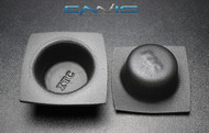 2 PCS SPEAKER BAFFLE ACOUSTIC FOAM 4'' ROUND SHALLOW CAR AUDIO BASS IBBAF42
