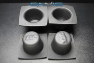 4 PCS SPEAKER BAFFLE ACOUSTIC FOAM 4'' ROUND SHALLOW CAR AUDIO BASS IBBAF42