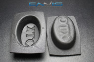 2 PCS SPEAKER BAFFLE ACOUSTIC FOAM 4" X 6" SHALLOW OVAL CAR AUDIO BASS IBBAF462
