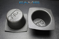 2 PCS SPEAKER BAFFLE ACOUSTIC FOAM 6.5" ROUND LARGE FRAME CAR AUDIO BASS IBBAF60