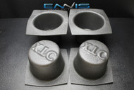 4 PCS SPEAKER BAFFLE ACOUSTIC FOAM 6.5" ROUND LARGE FRAME CAR AUDIO BASS IBBAF60