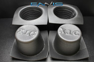 4 PCS SPEAKER BAFFLE ACOUSTIC FOAM 8" ROUND CAR AUDIO BASS IBBAF80