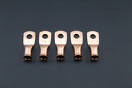 8 GAUGE COPPER #10 RING 5 PK CRIMP TERMINAL CONNECTOR AWG BATTERY CAR LUG CUR810