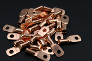 8 GAUGE COPPER #10 RING 25 PK CRIMP TERMINAL CONNECTOR AWG BATTERY CAR LUG CUR810