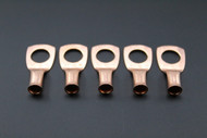 8 GAUGE COPPER 3/8 RING 5 PK CRIMP TERMINAL CONNECTOR AWG BATTERY CAR LUG CUR838