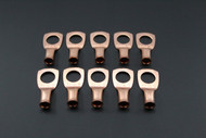 8 GAUGE COPPER 3/8 RING 10 PK CRIMP TERMINAL CONNECTOR AWG BATTERY CAR LUG CUR838