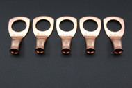 8 GAUGE COPPER 1/2 RING 5 PK CRIMP TERMINAL CONNECTOR AWG BATTERY CAR LUG CUR812