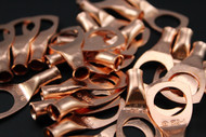 8 GAUGE COPPER 1/2 RING 25 PK CRIMP TERMINAL CONNECTOR AWG BATTERY CAR LUG CUR812