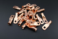 6 GAUGE COPPER #10 RING 25 PK CRIMP TERMINAL CONNECTOR AWG BATTERY CAR LUG CUR610