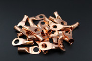6 GAUGE COPPER 5/16 RING 25 PK CRIMP TERMINAL CONNECTOR AWG BATTERY CAR LUG CUR6516