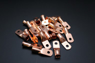 4 GAUGE COPPER #10 RING 25 PK CRIMP TERMINAL CONNECTOR AWG BATTERY CAR LUG CUR410