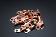 4 GAUGE COPPER 1/4 RING 25 PK CRIMP TERMINAL CONNECTOR AWG BATTERY CAR LUG CUR414