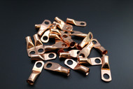 4 GAUGE COPPER 5/16 RING 100 PK CRIMP TERMINAL CONNECTOR AWG BATTERY CAR LUG CUR4516