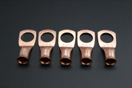 4 GAUGE COPPER 1/2 RING 5 PK CRIMP TERMINAL CONNECTOR AWG BATTERY CAR LUG CUR412