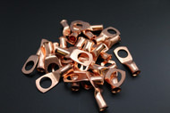 4 GAUGE COPPER 1/2 RING 25 PK CRIMP TERMINAL CONNECTOR AWG BATTERY CAR LUG CUR412