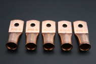 2 GAUGE COPPER #10 RING 5 PK CRIMP TERMINAL CONNECTOR AWG BATTERY LUG CUR210