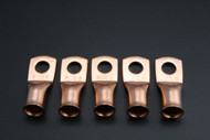 2 GAUGE COPPER 5/16 RING 5 PK CRIMP TERMINAL CONNECTOR AWG BATTERY LUG CUR2516