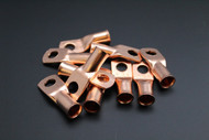 2 GAUGE COPPER 5/16 RING 100 PK CRIMP TERMINAL CONNECTOR AWG BATTERY LUG CUR2516