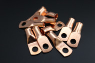 1 GAUGE COPPER 5/16 RING 25 PK CRIMP TERMINAL CONNECTOR AWG BATTERY LUG CUR1516