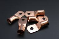 1/0 GAUGE COPPER 1/4 RING 50 PK CRIMP TERMINAL CONNECTOR AWG BATTERY LUG CUR1014