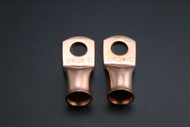 1/0 GAUGE COPPER 3/8 RING 2 PK CRIMP TERMINAL CONNECTOR AWG BATTERY LUG CUR1038