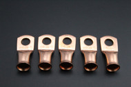 1/0 GAUGE COPPER 3/8 RING 5 PK CRIMP TERMINAL CONNECTOR AWG BATTERY LUG CUR1038