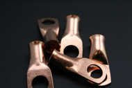 1/0 GAUGE COPPER 1/2 RING 50 PK CRIMP TERMINAL CONNECTOR AWG BATTERY LUG CUR1012