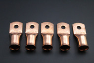 2/0 GAUGE COPPER 1/4 RING 5 PK CRIMP TERMINAL CONNECTOR AWG BATTERY LUG CUR2014
