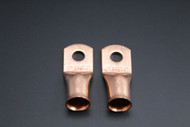2/0 GAUGE COPPER 5/16 RING 2 PK CRIMP TERMINAL CONNECTOR AWG BATTERY LUG CUR20516