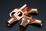 2/0 GAUGE COPPER 1/2 RING 100 PK CRIMP TERMINAL CONNECTOR AWG BATTERY LUG CUR2012