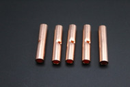 8 GAUGE COPPER BUTT CONNECTOR 5 PK CRIMP TERMINAL SPLICE CAR AWG BATTERY CUR8