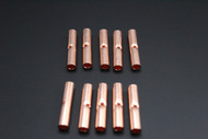8 GAUGE COPPER BUTT CONNECTOR 10 PK CRIMP TERMINAL SPLICE CAR AWG BATTERY CUR8